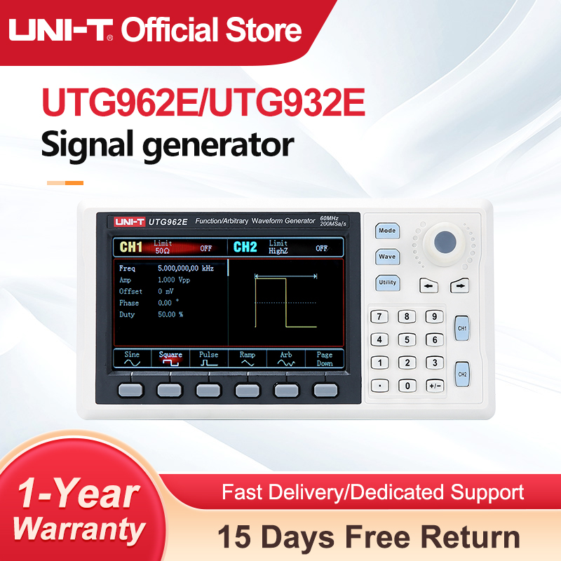 Dual Channel Arbitrary Waveform Function Generator 60Mhz - UNI-T UTG932E UTG962E Functie Willekeurige Golfvorm