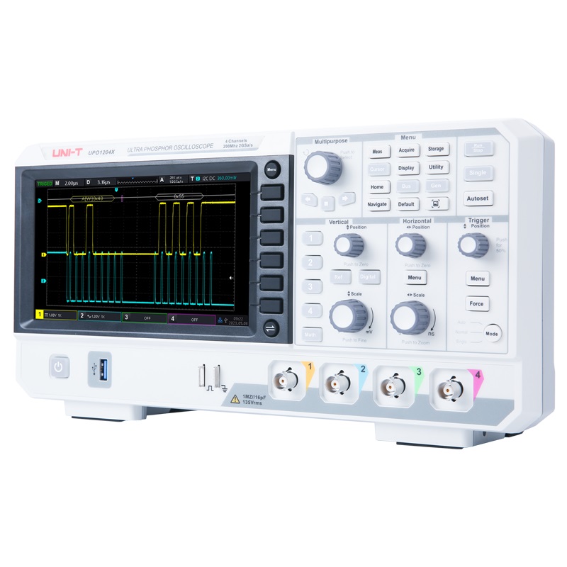 UNI-T UPO1104X 100 MHz digital - Digital Storage Oscilloscope 4 Channel 100Mhz recensie en prijs