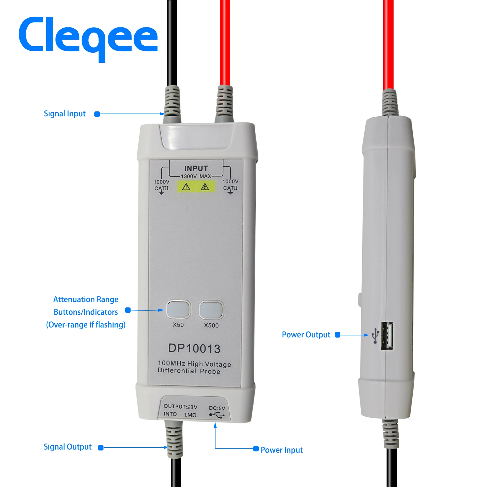 Cleqee 1300V 100MHz Hoogspanni - High Voltage Differential Probe 100Mhz 1300V recensie en prijs