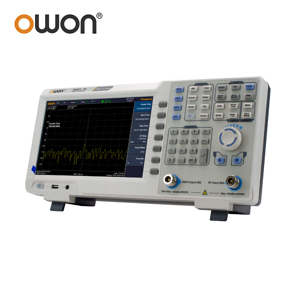 OWON XSA815TG Digitale Spectru - Spectrum Analyzer Tracking Generator 1.5Ghz recensie en prijs