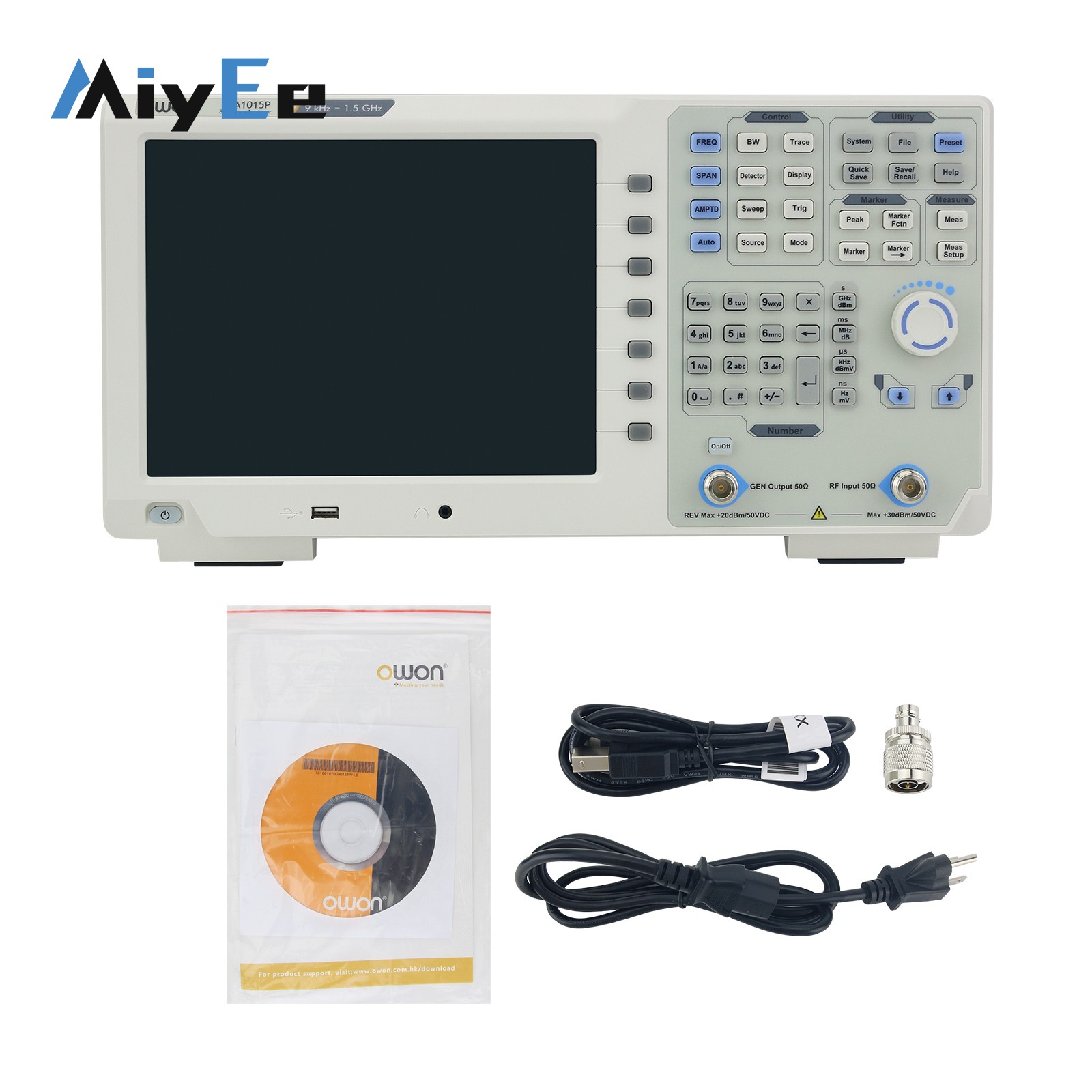 OWON XSA1015P-TG XSA1032P-TG S - Spectrum Analyzer Tracking Generator 1.5Ghz recensie en prijs